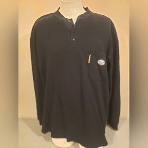 RASCO MEN'S FR POCKET HENLEY LONG SLEEVE WORK T-SHIRT 2XL